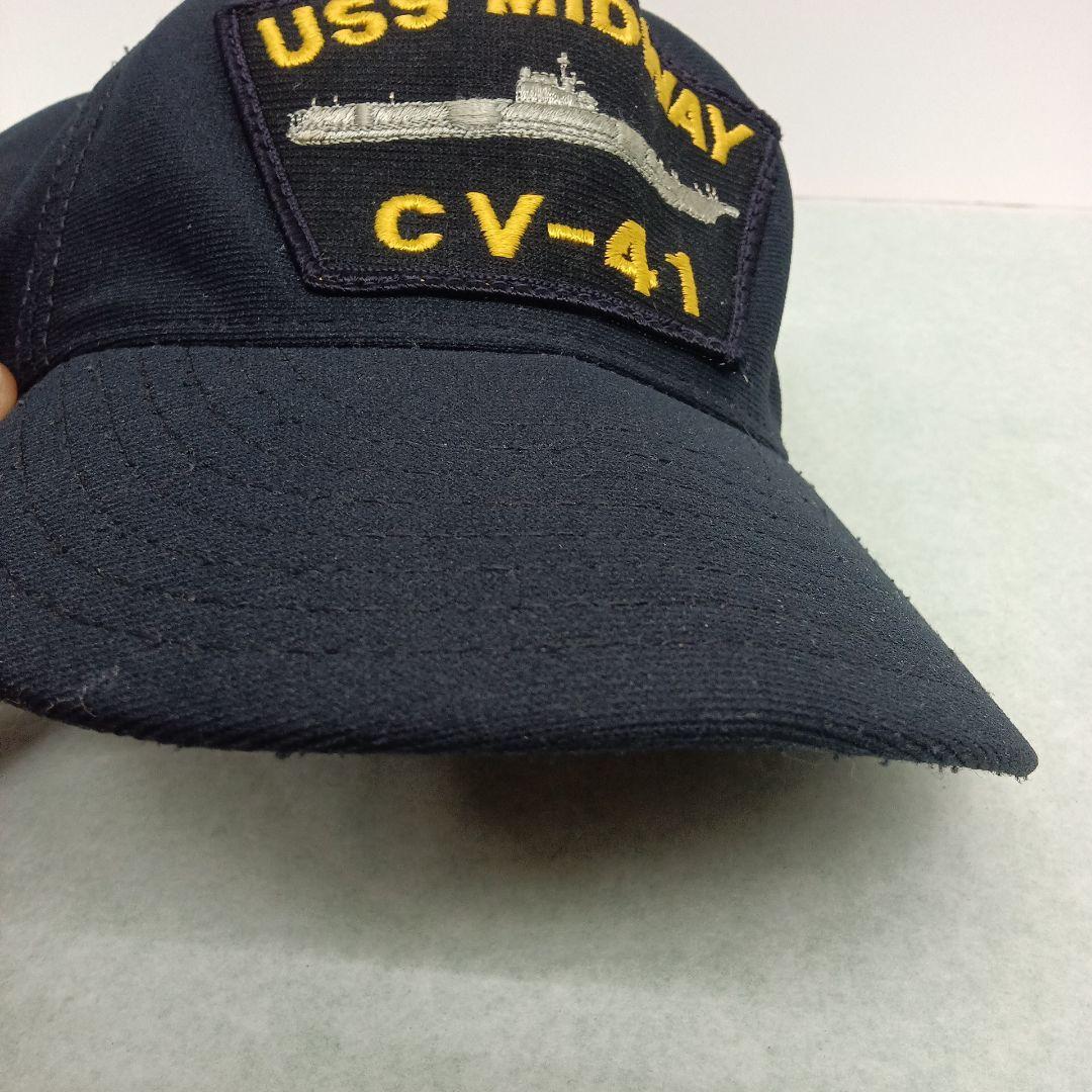 【レア】空母ミッドウェイ ミリタリー キャップ アメリカ海軍