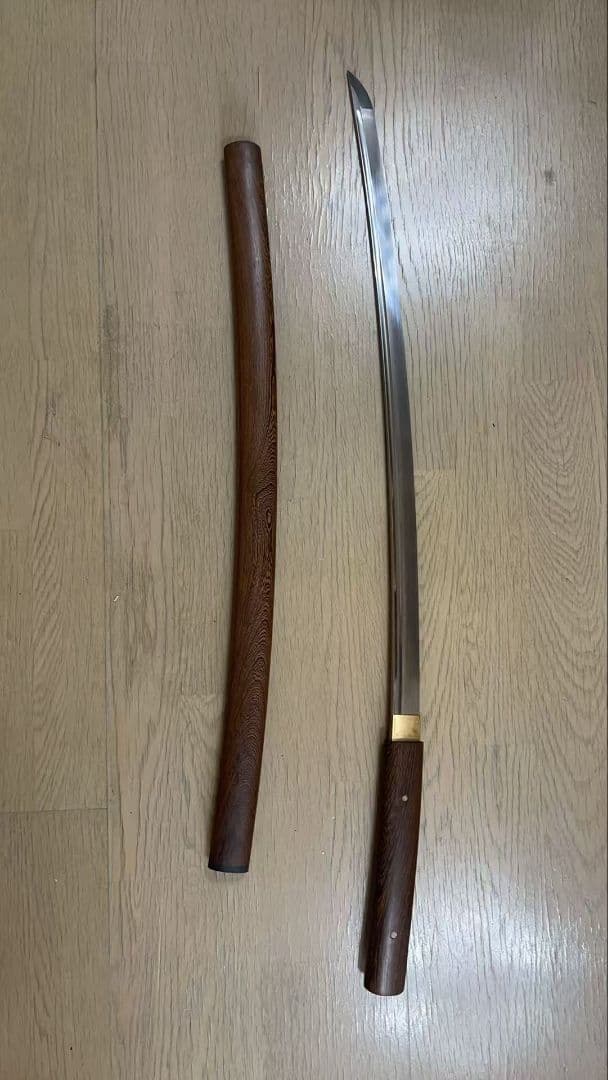 花梨木鞘居合刀 模造刀　1095 鋼日本刀　居合練習
