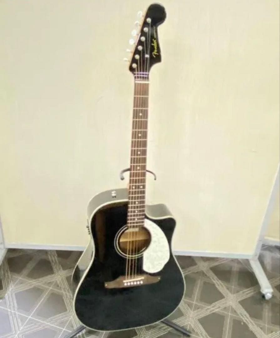 アコースティックギター ブラック fender