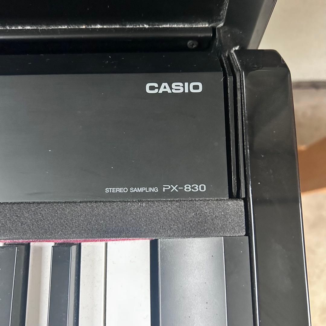 CASIO PX-830 ブラック 電子ピアノ 椅子付き　引き取り限定