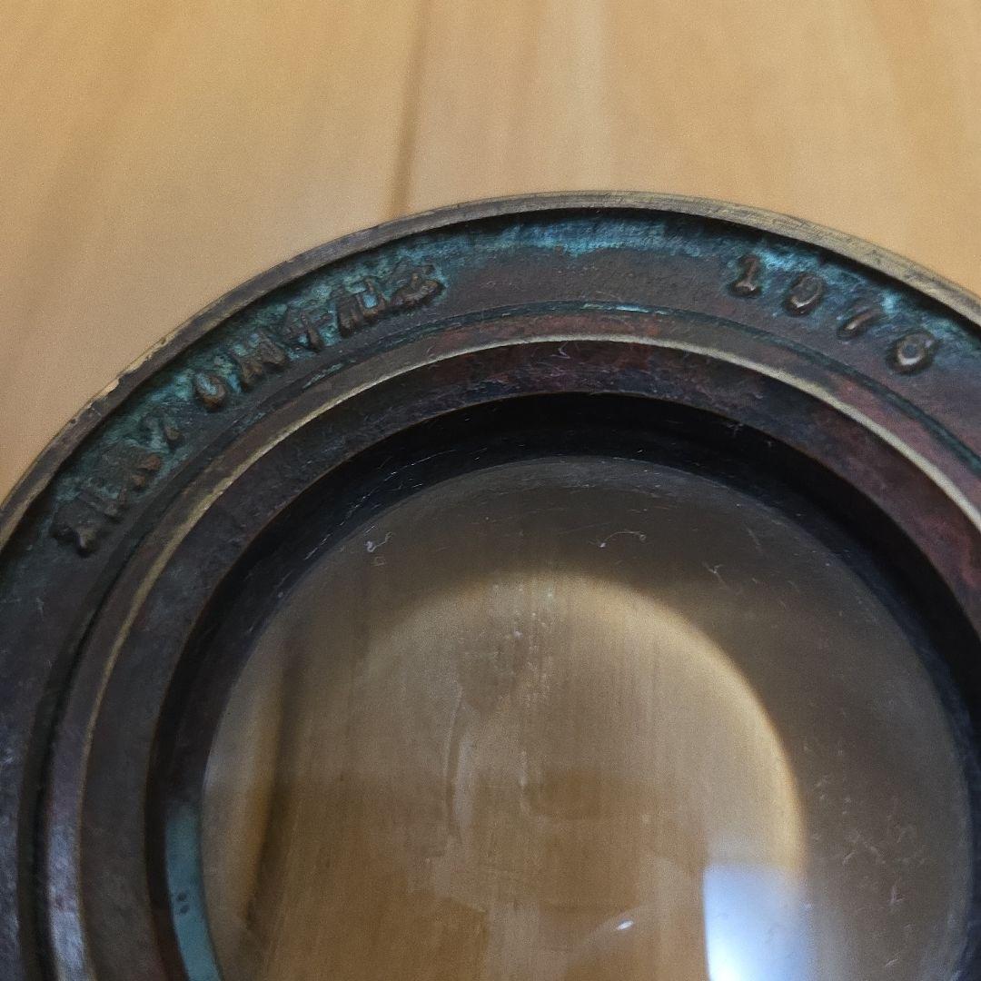 真鍮製？のアンティークな珍品　拡大鏡とフリーカップ2点セット➕️オマケ付き