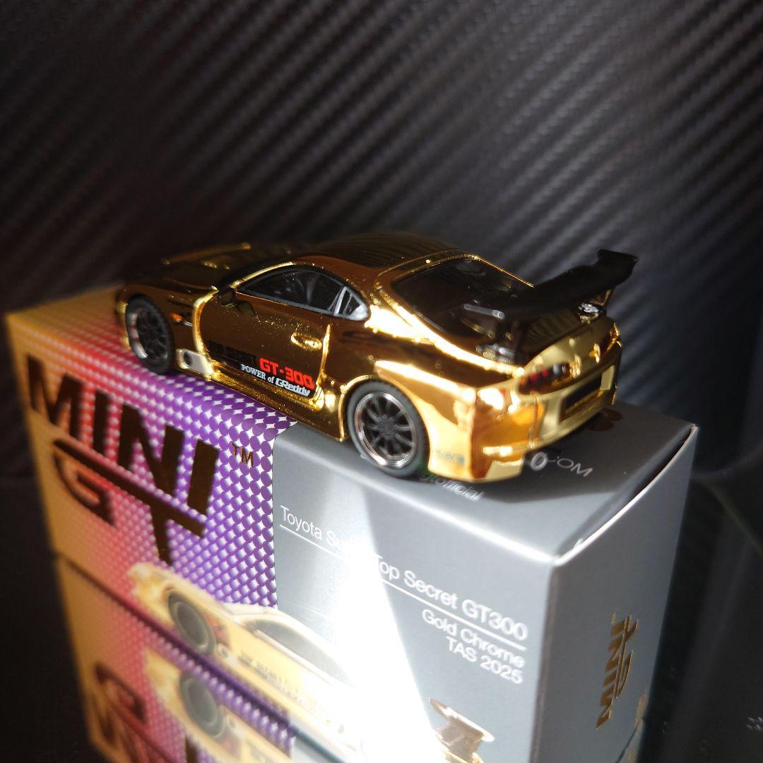 東京オートサロン限定　MINI GT トヨタ スープラ GT300 ゴールド
