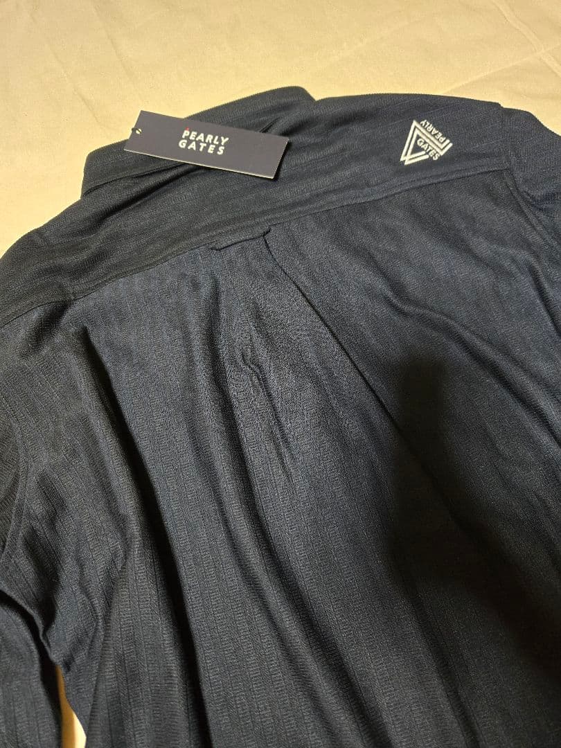 パーリーゲイツ　長袖　ポロシャツ　6 サイズ　LL　ネイビー　ゴルフウェア