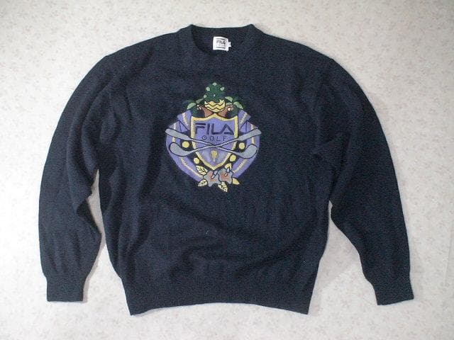37511 フィラゴルフ　メンズ　セーター　紺色　サイズ48