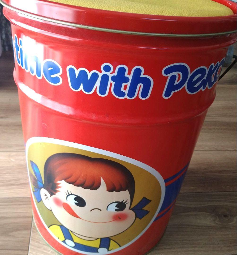 不二家☆ペコちゃん缶スツール