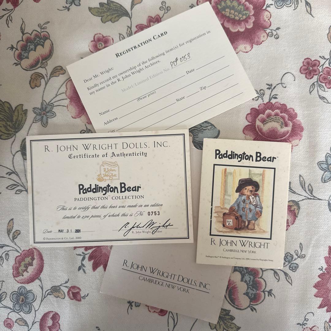 希少パディントンベア♪Ｒジョンライト