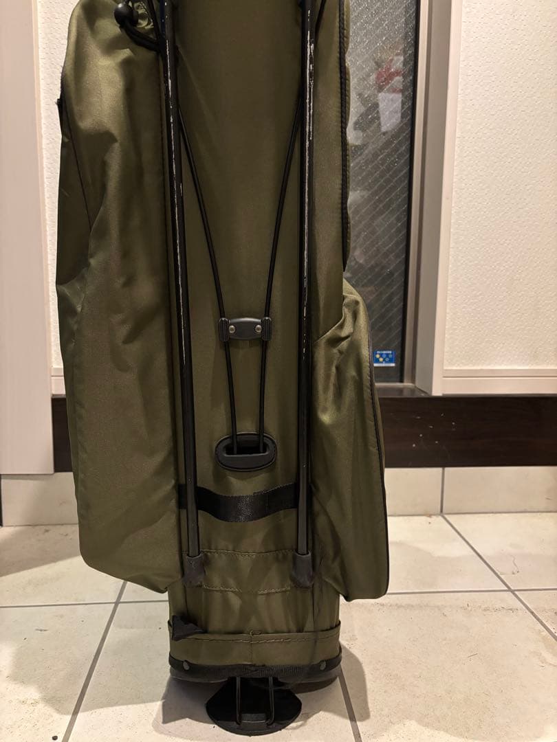 アディダス スタンド式キャディバッグ カーキ