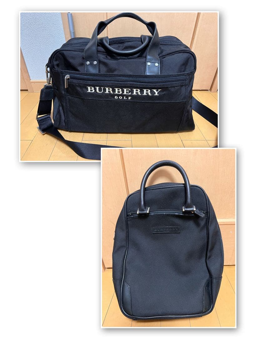 BURBERRY GOLF バッグ　シューズケース2点セット