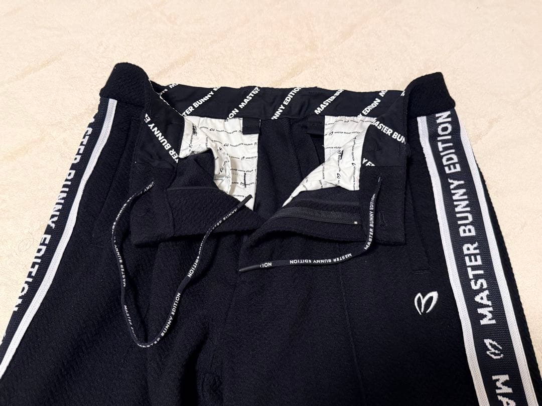 パーリーゲイツ マスターバニー ゴルフパンツ サイズ5（L）/黒 メンズ