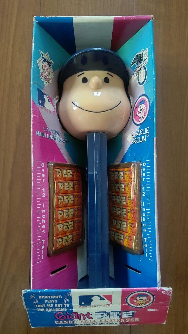 PEZ ジャイアントペッツ スヌーピー チャーリーブラウン ヤンキース