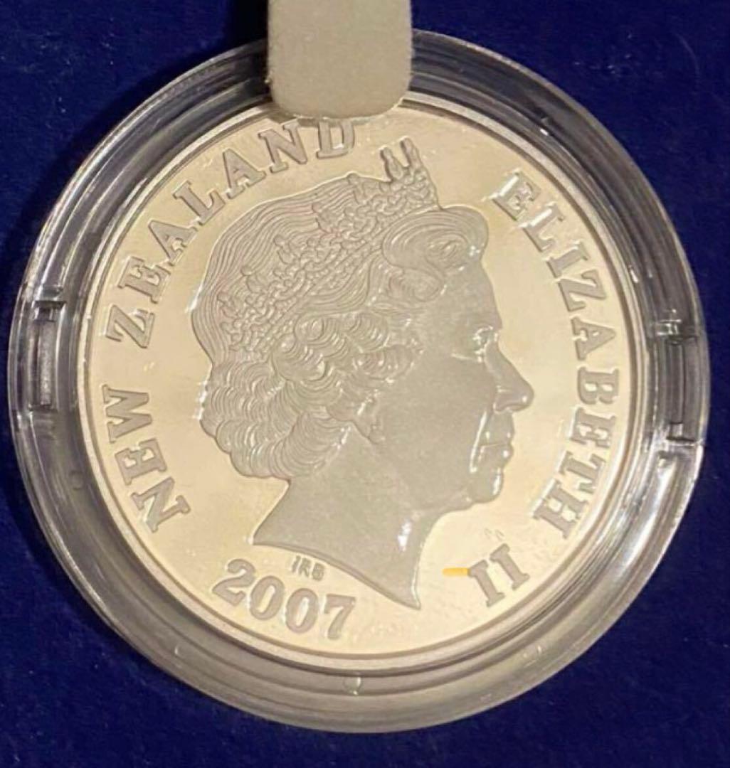 2007年 ニュージーランド 1オンス プルーフ1NZドル銀貨 アオラキ