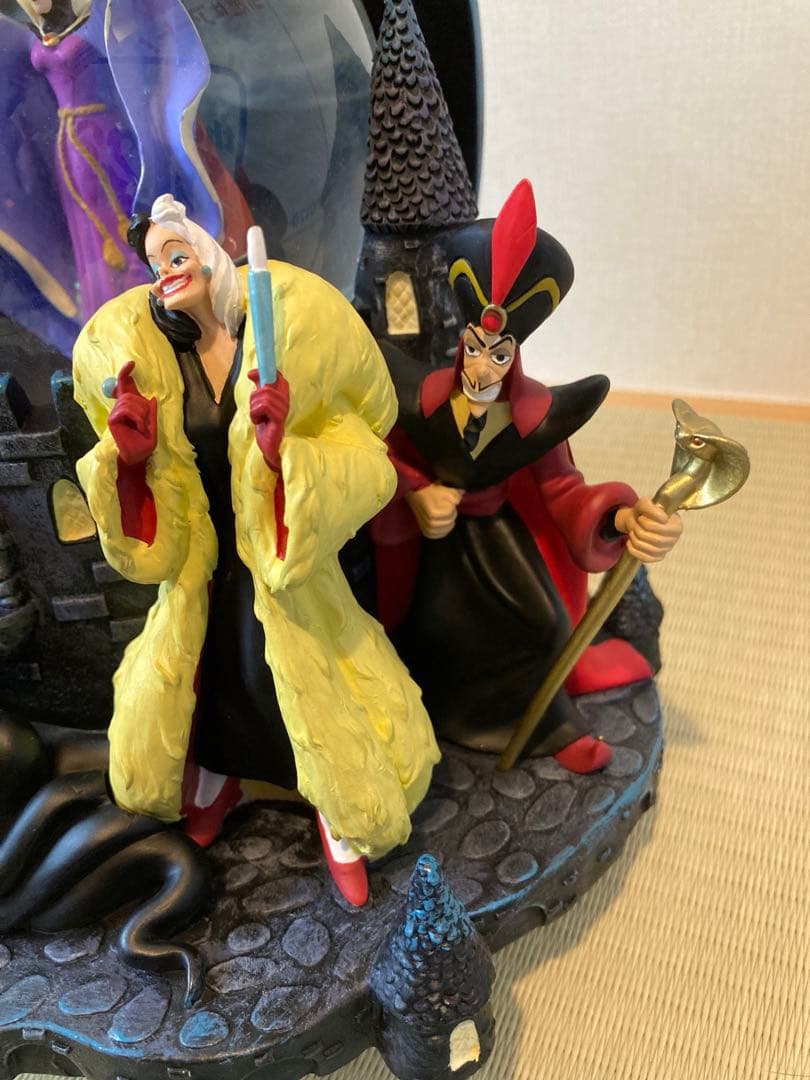 【訳あり】ディズニー ヴィランズ スノードーム オルゴール