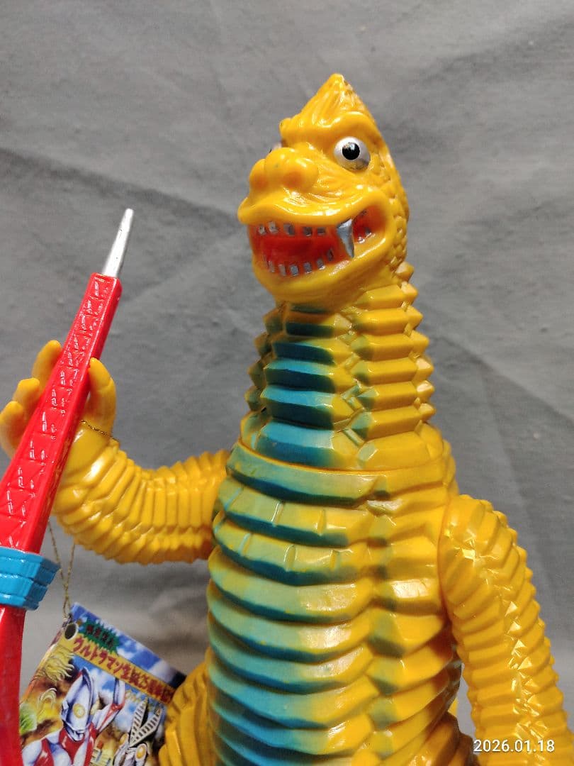 昭和レトロ ブルマァク ジャイアント レッドキング 東京タワー付き ソフビ怪獣