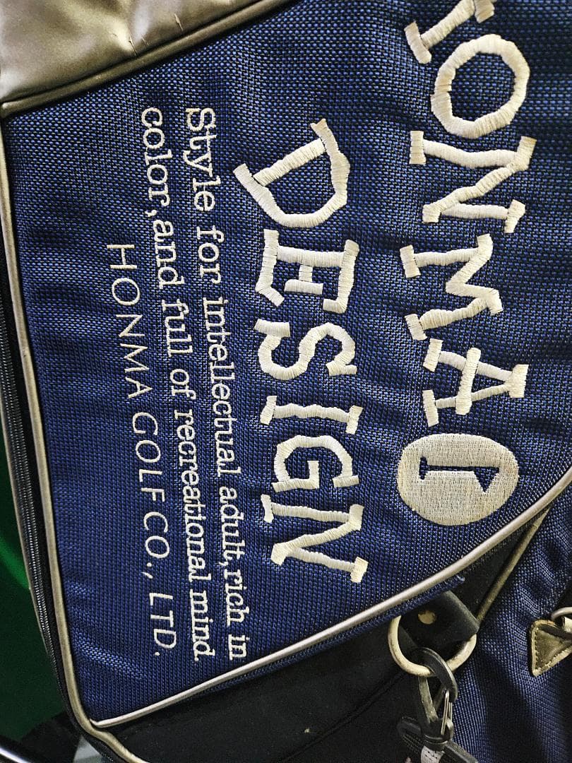 送料無料/超美品　HONMA DESIGN キャディバッグ ネイビー