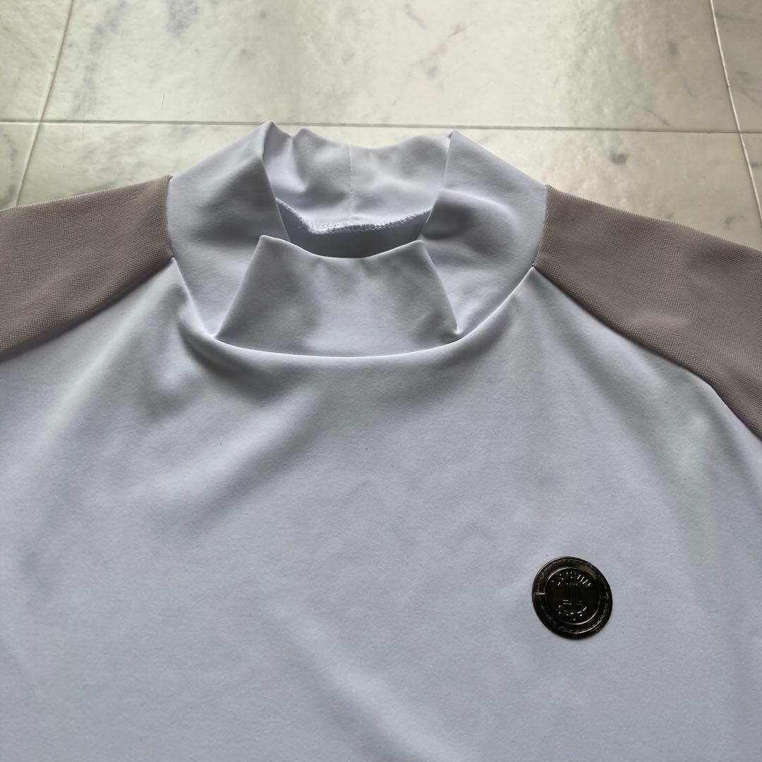 定価28600円【新品】レディース38ランバンスポール モックネックシャツ白