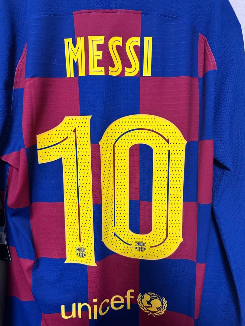 【メッシ#10】バルセロナ 選手支給ユニフォーム 19/20 長袖Mサイズ