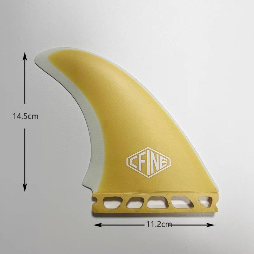 CFINE サーフボードフィン イエロー 2枚セット