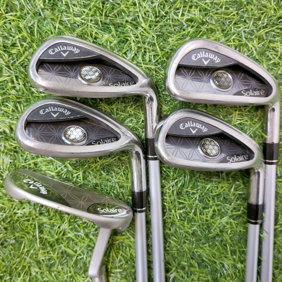 キャロウェイ ソレイル レディース L 女性用 ゴルフ8本セット ブラック 黒