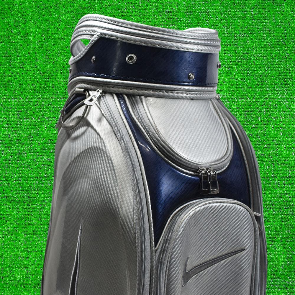 NIKE GOLF ナイキ ゴルフ キャディバッグ９.５型【シルバー】中古！