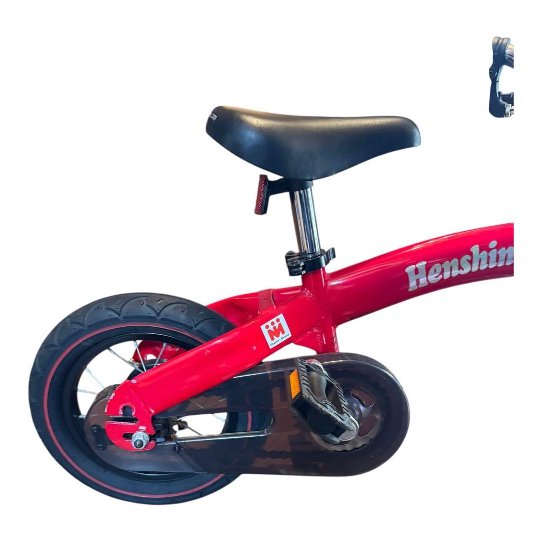 【スタンド付き】Henshin Bike へんしんバイク 12インチ レッド　赤