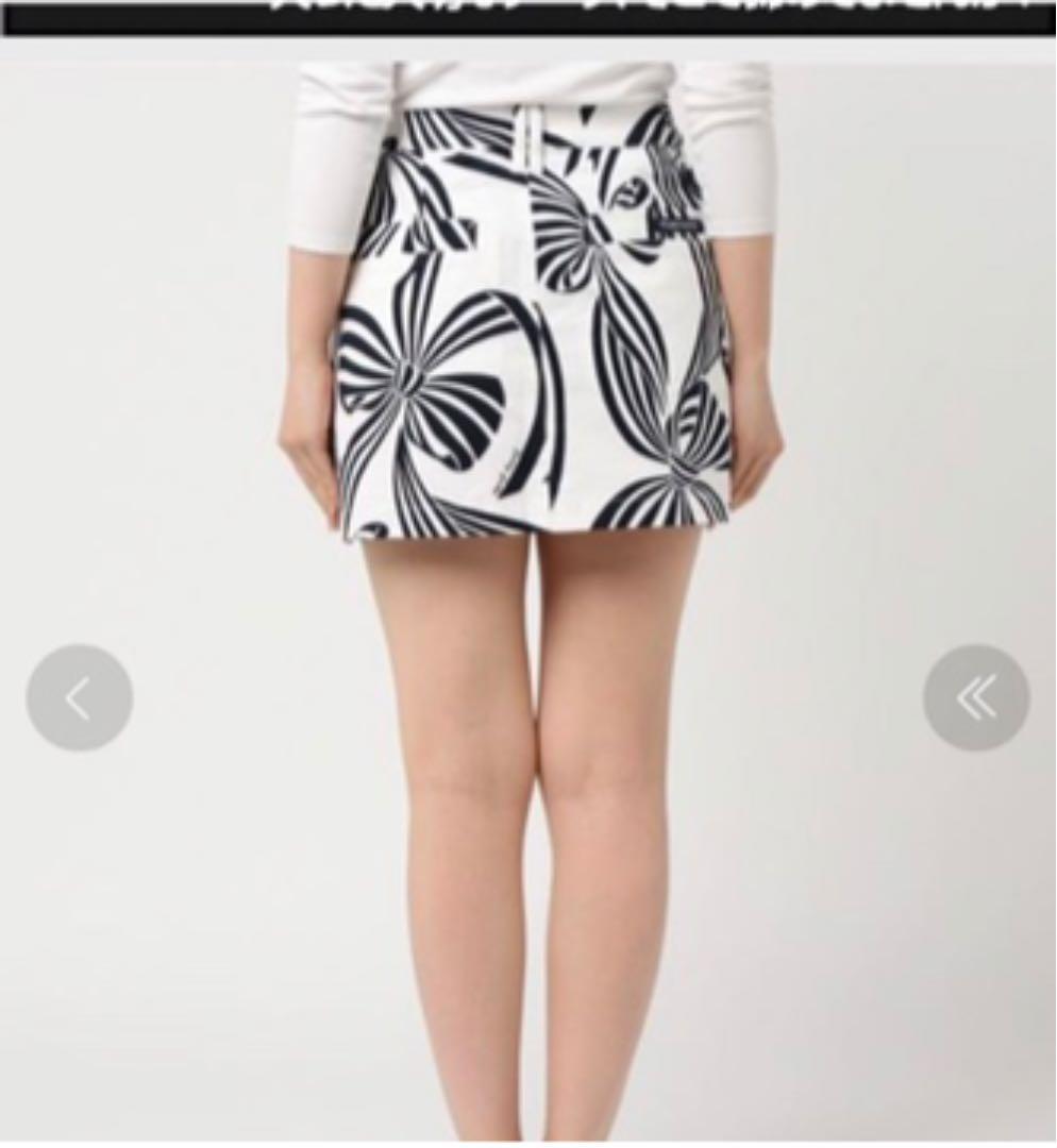 パーリーゲイツ リボン柄スカート