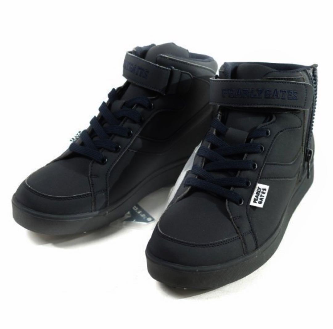 【新品】 35,200円 パーリーゲイツ ミドルカット ゴルフシューズ23cm