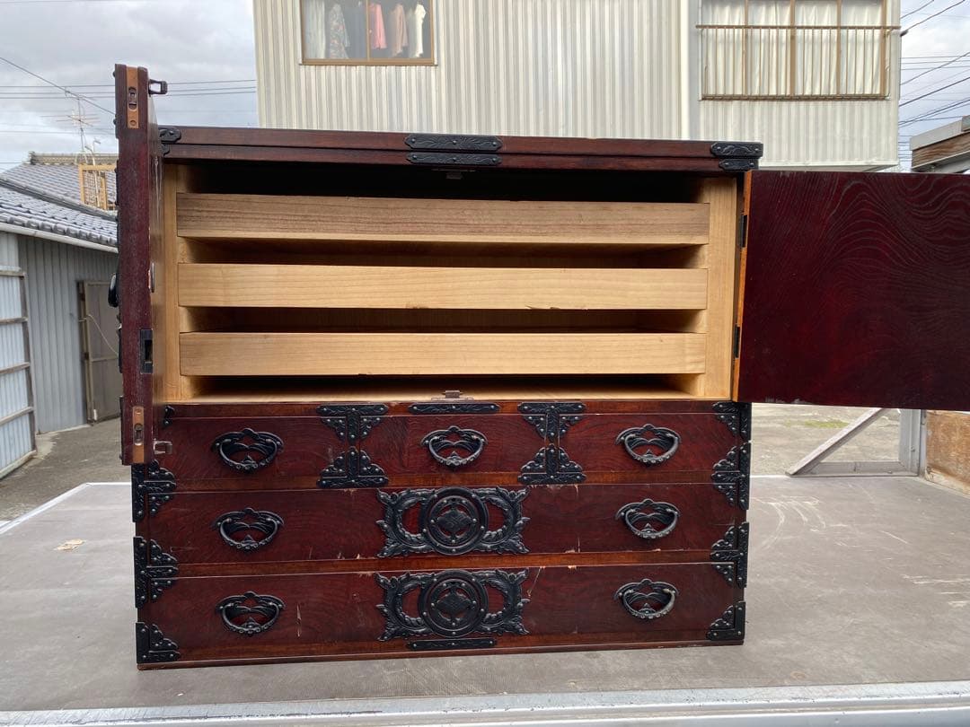 Blauwe Roos 【希少】伝統工芸品仙台箪笥桜木作