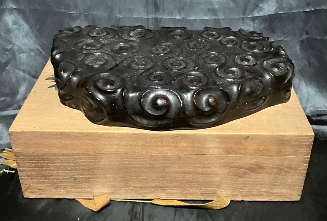 中国　希少　端渓硯　鳳凰