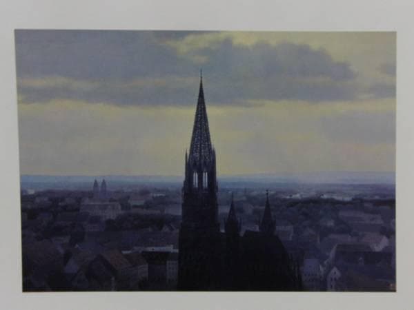 東山魁夷、青の世界、晩鐘、高額画一部、,新品額付