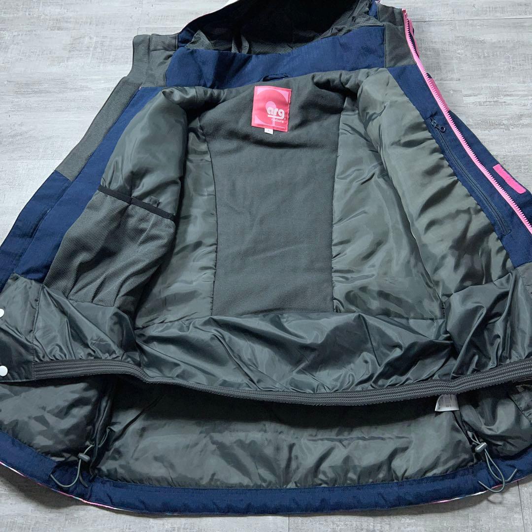 美品 argスノーボード 総柄 レディースL スキーウェア nature お買得
