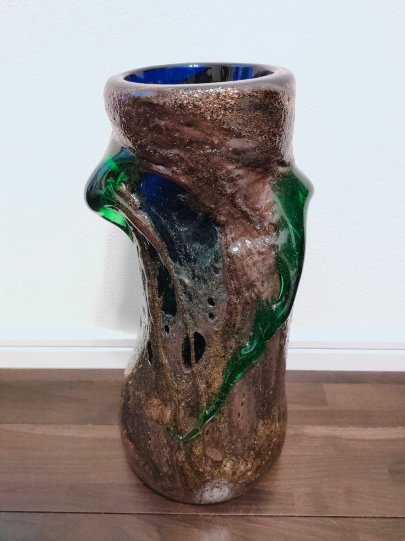 超激レア品！名工稲嶺盛吉 茶泡大花瓶　コレクション品！