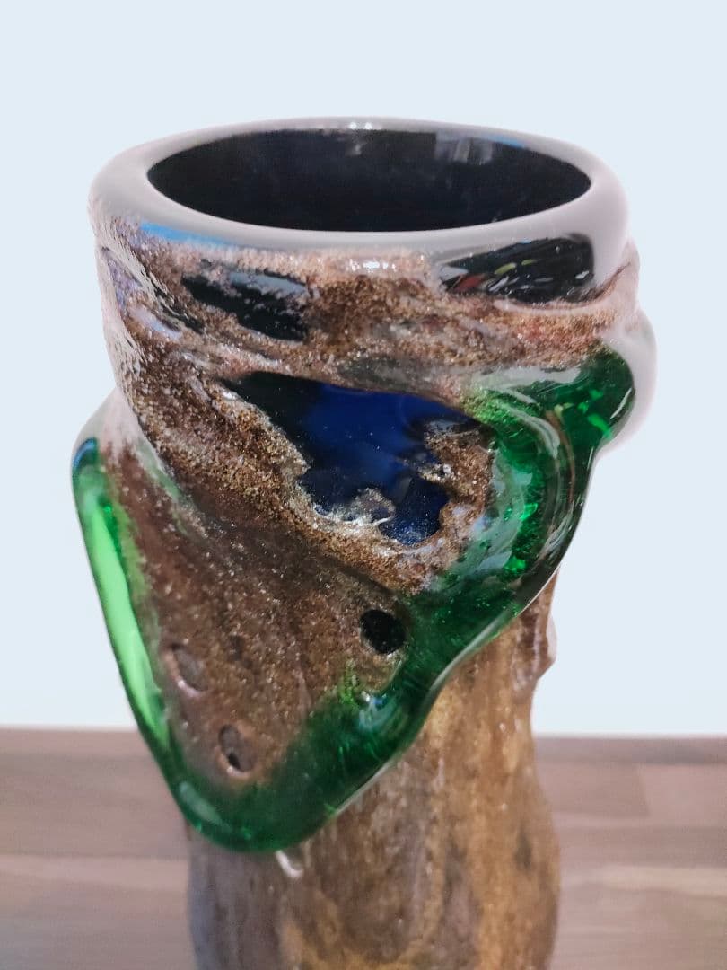 超激レア品！名工稲嶺盛吉 茶泡大花瓶　コレクション品！