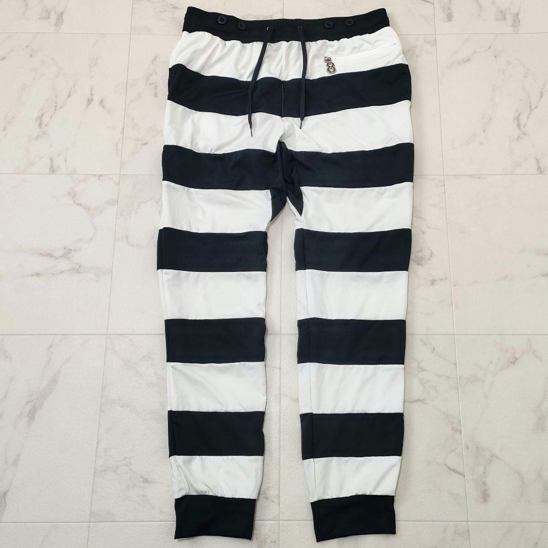 ムータマリン　ゴルフ　ラッシュガード　ロングパンツ　ボーダー　ストレッチ　L