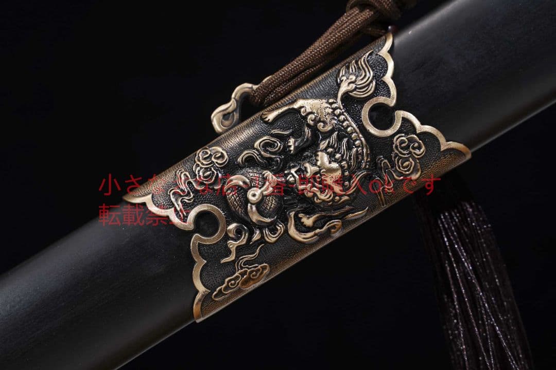 九獅子剣模様ねじれ模様  古兵器 武具 刀装具 日本刀 模造刀 居合刀