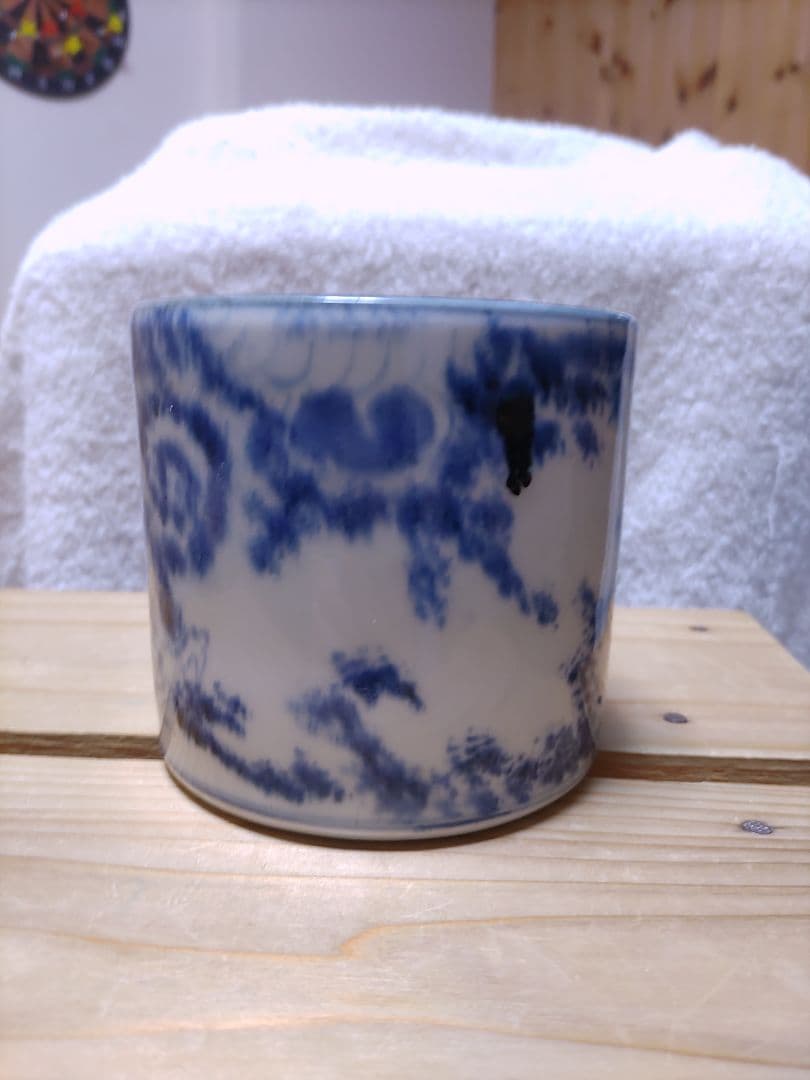 古伊万里 染付 雲龍文香炉 　？？
