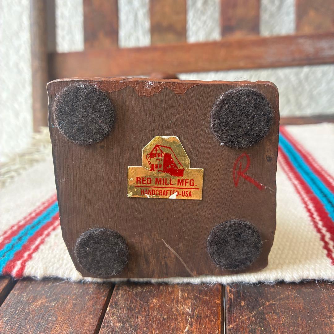 貴重！90's ネイティブアメリカン　インディアン立像置物USAヴィンテージ雑貨