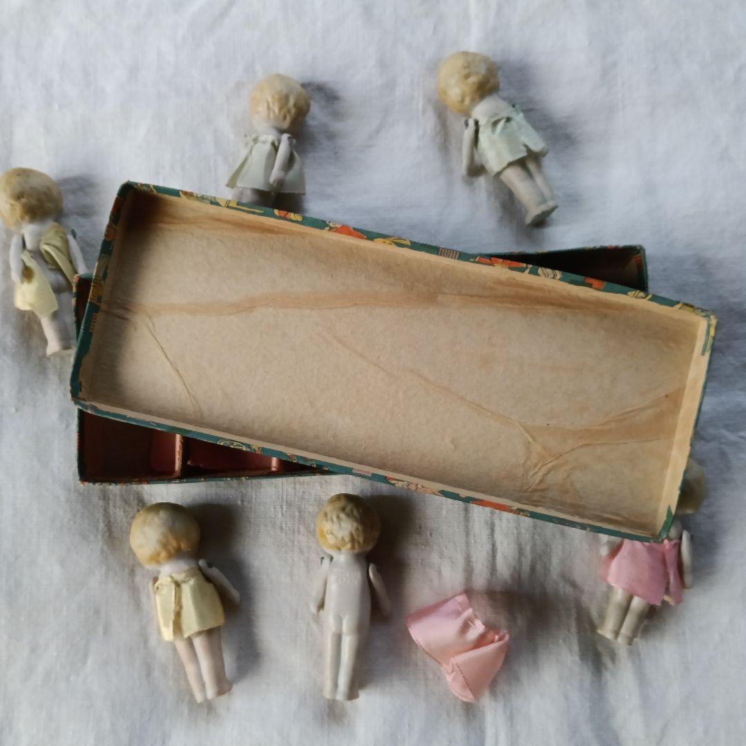 ビスクドール アンティーク陶器製人形セット 6体　メイドインジャパン