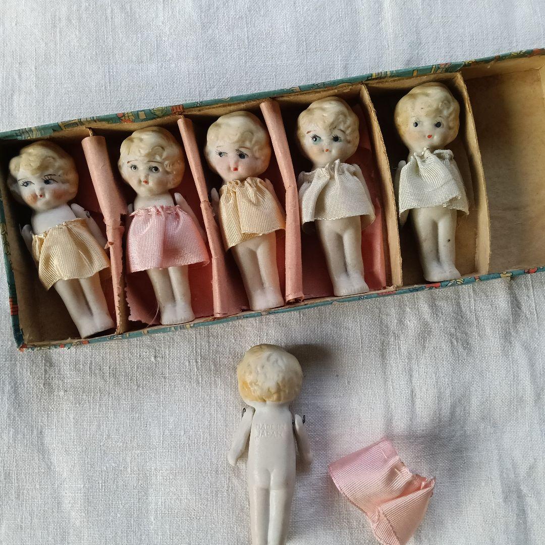 ビスクドール アンティーク陶器製人形セット 6体　メイドインジャパン