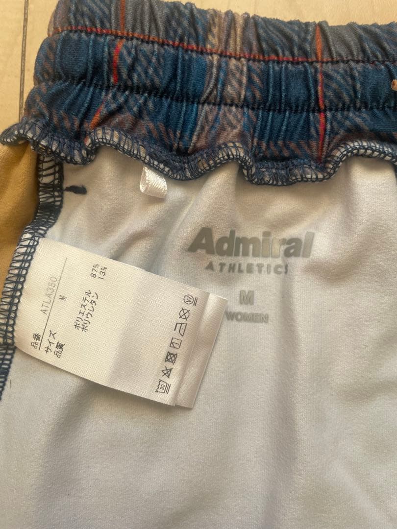 Admiral チェック柄 テニスウェア セット（Mサイズ）