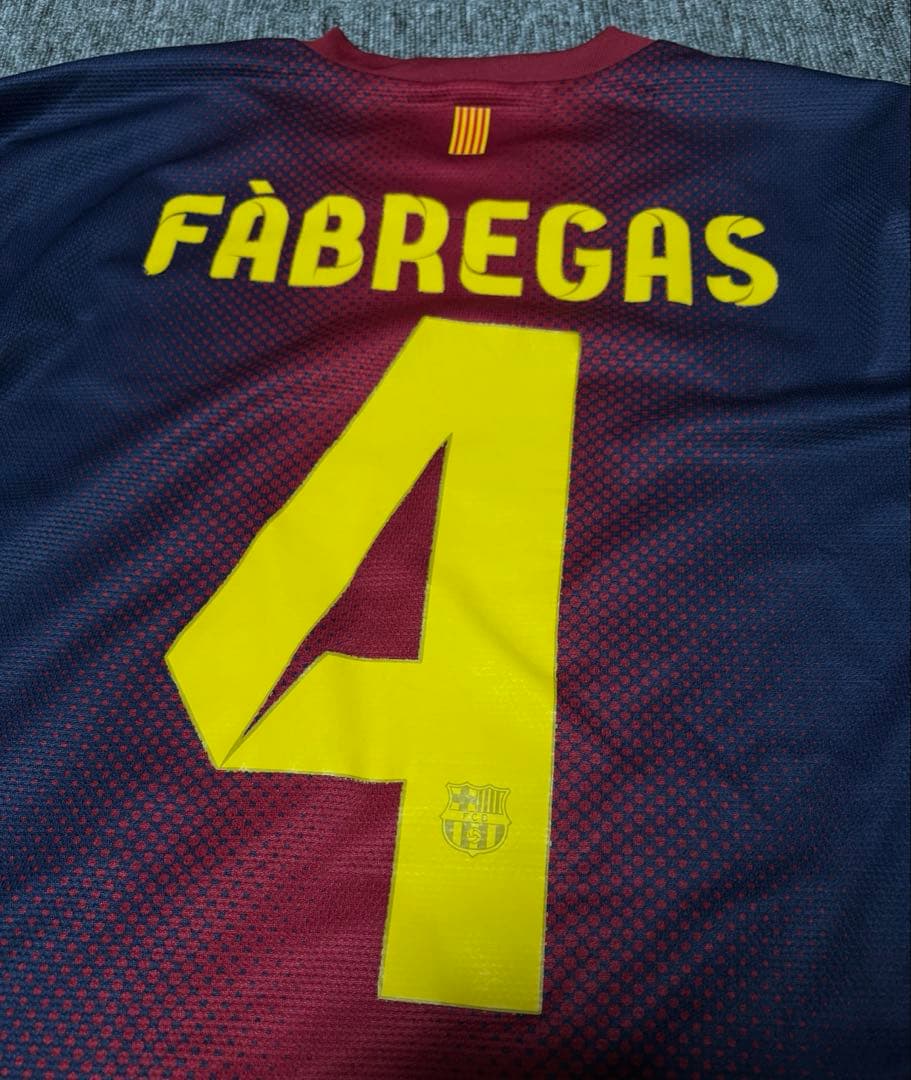NIKE バルセロナ　ユニフォーム　セスクファブレガス　FCB シャツ 4番