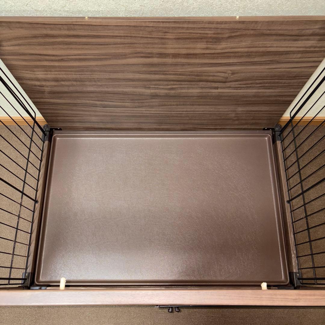 ケージ 犬 アイリスオーヤマ ウッディサークル ブラウン