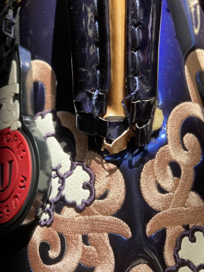 M.U SPORTS ゴルフバッグ ネイビー キャスター付き