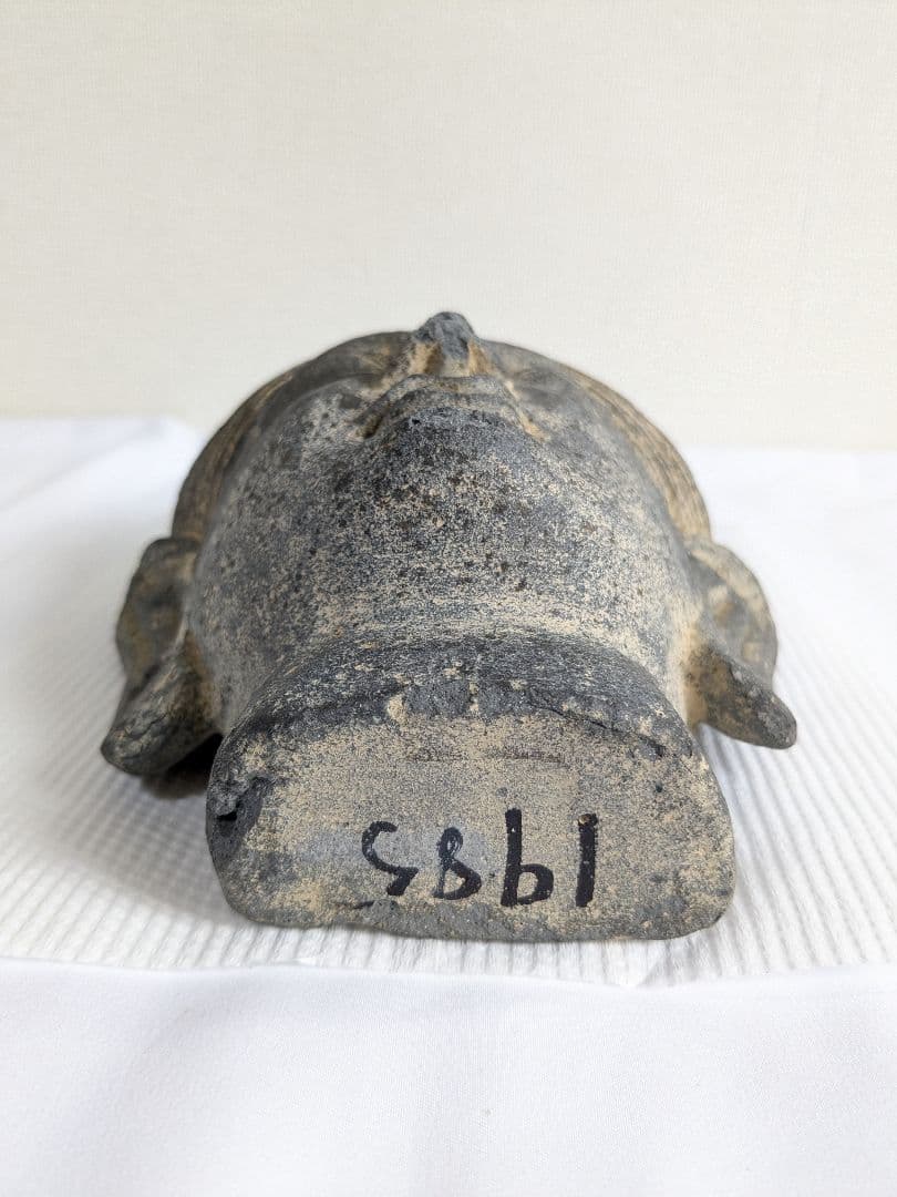 石製仏像頭部 彫刻オブジェ 中国古美術