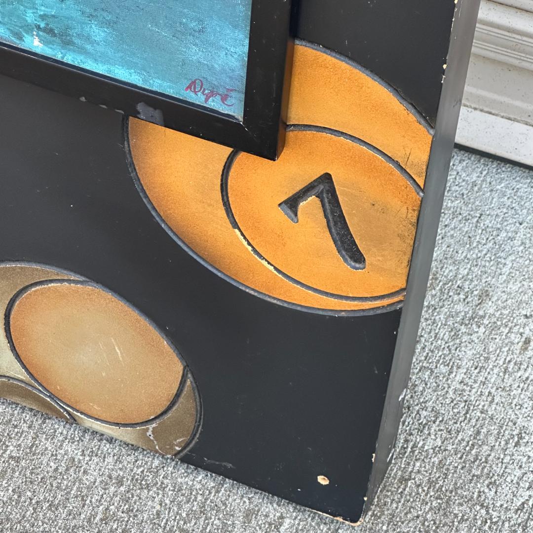 ビリヤード ボール デザイン 木製看板 アートパネル ガレージ バー インテリア