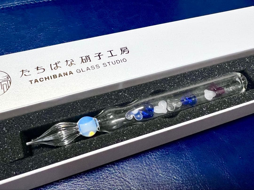 たちばな硝子工房 ガラスペン ハート