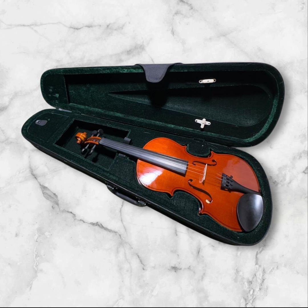 バイオリン ケース付き 弓付属 弓糸なし 初心者向け 練習用