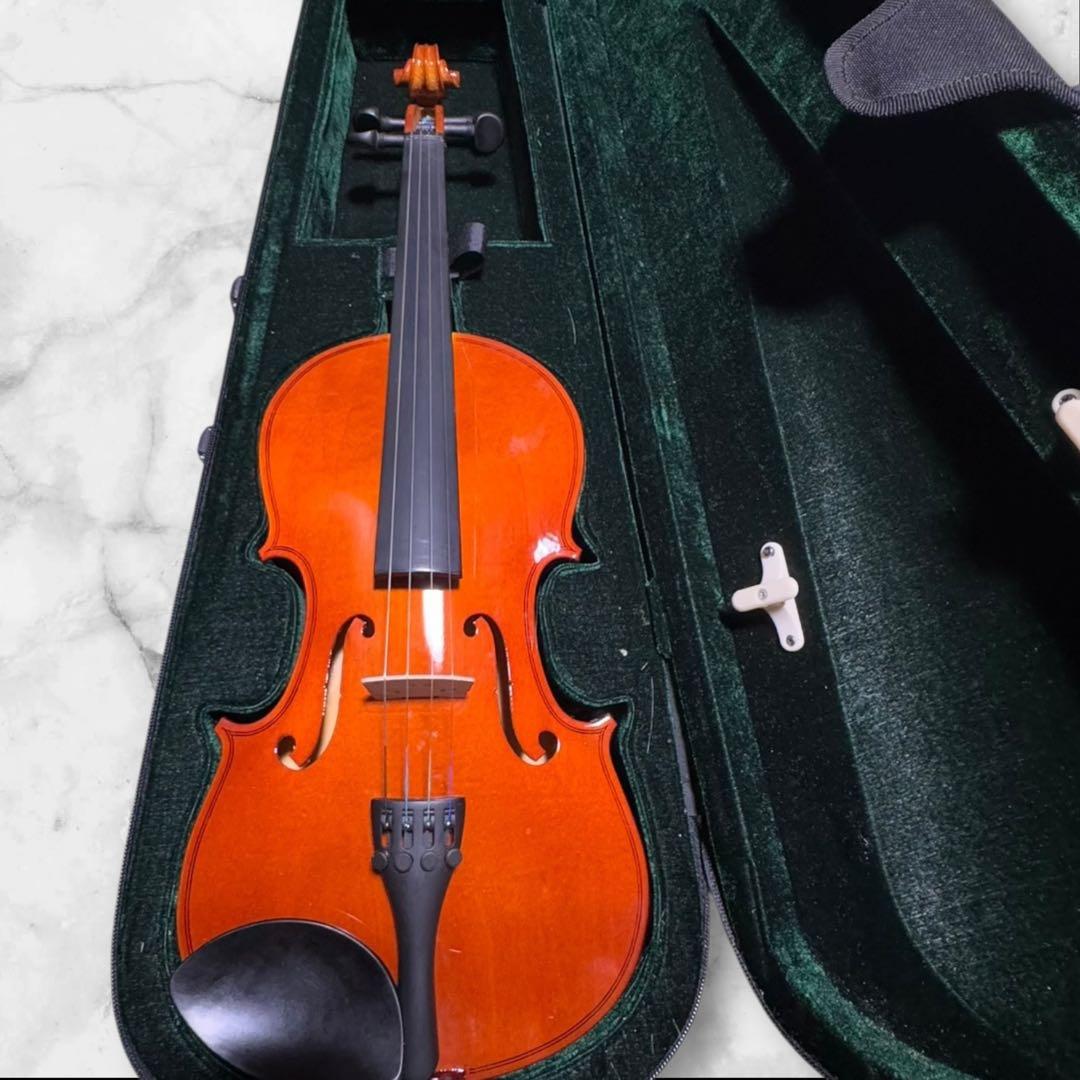 バイオリン ケース付き 弓付属 弓糸なし 初心者向け 練習用