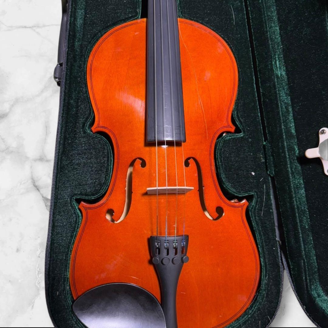 バイオリン ケース付き 弓付属 弓糸なし 初心者向け 練習用