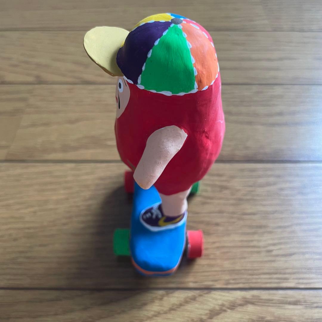 スケボーだるま スライダーストア1周年 限定品 張子 郷土玩具 民芸 縁起物