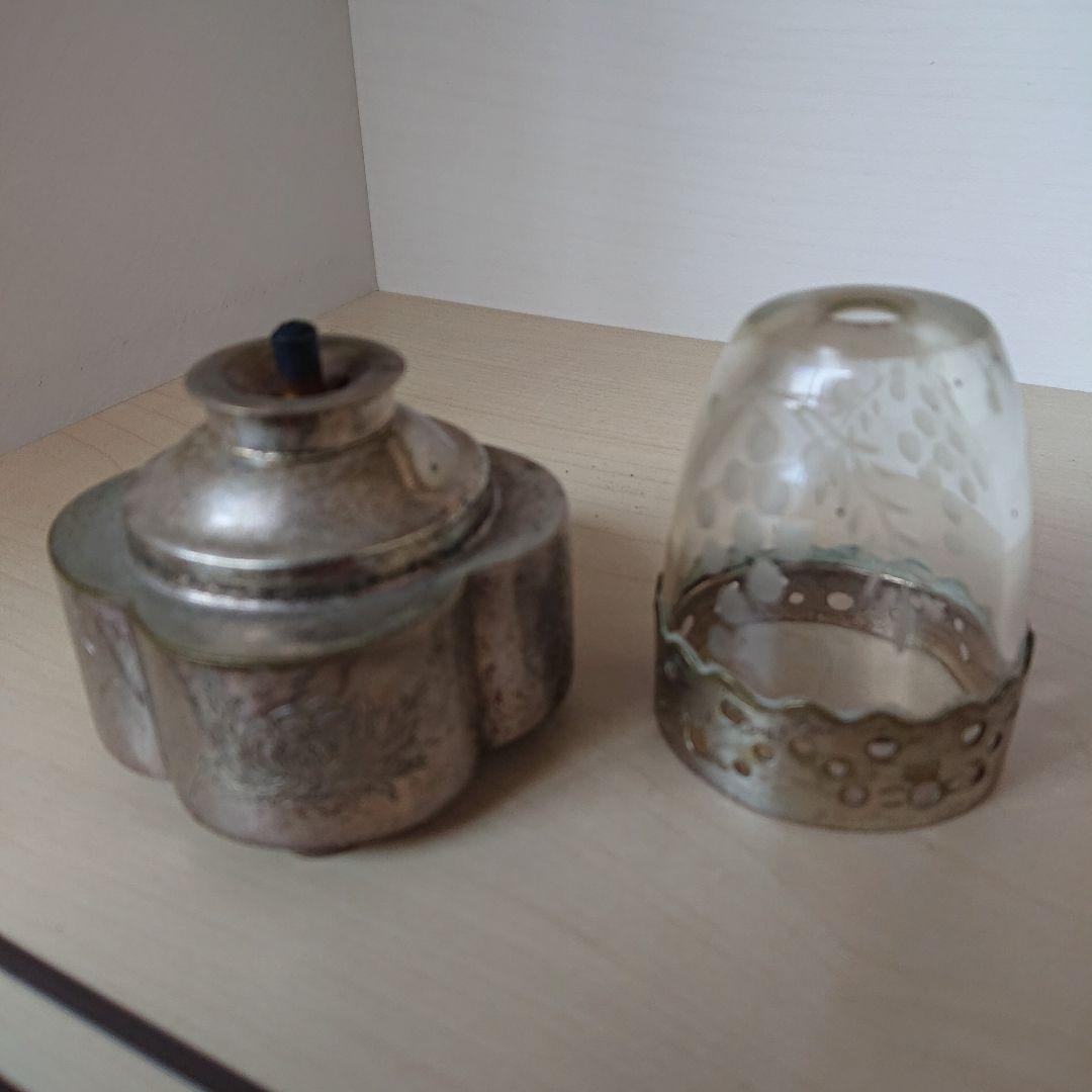 オイルランプ　灯油ランプ　フランスアンティーク